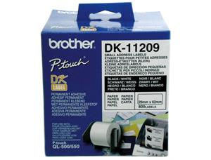 Etikett Brother liten adr. 29x62mm (800) QL500/550 (DK11209) 
